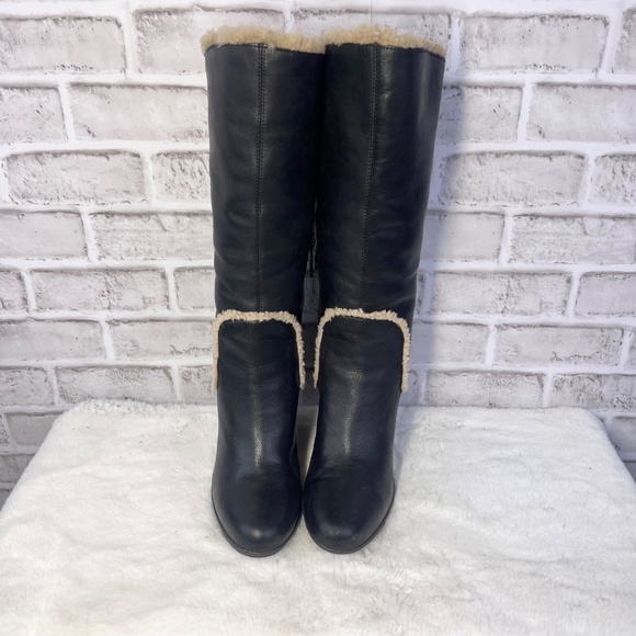 |•UGG•| Super Warm Shearling Lined Knee High Boots Size 9.5 - Picture 6 of 16